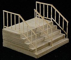 Double-Wide Stair The Cube Modular System Component Kit HO Scale #11604