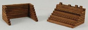 GCLaser Wood Track Bumpers Kit (Laser-Cut Architectural Card) pkg(2) HO-Scale #1182