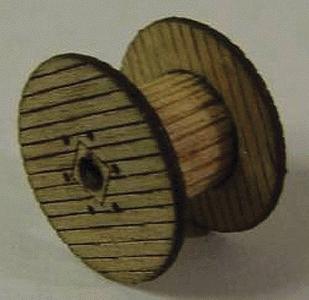 GCLaser Empty Cable Reel 6-Pack (Laser-Cut Wood Kit) N Scale #119