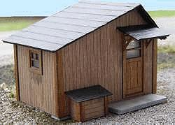 GCLaser Tool Shed Kit (Laser-Cut Wood) HO Scale Model Railroad Building #1201