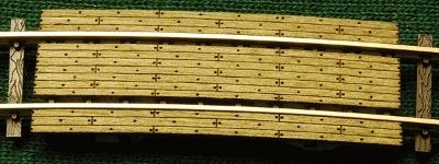 GCLaser Grade Crossing pkg(2) 19 Radius Curve Fits Code 100 Rail N Scale Model Railroad #1276