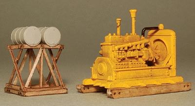 GCLaser Fuel Stand Detail Kit (Laser-Cut Wood) HO Scale Model Railroad Building Accessories #1277