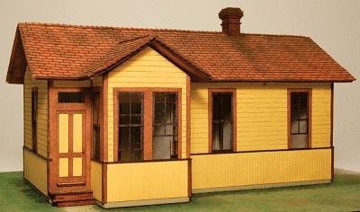 GCLaser Telegraph Station Kit (Laser-Cut Wood) HO Scale Model Building #1393
