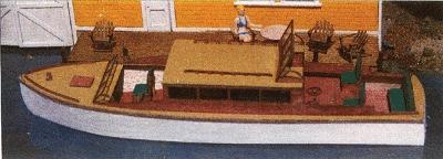 GC Laser 38' Boat Laser-Cut Wood Kit -- HO-Scale Modle Kit -- #1465