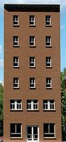 GCLaser 6-Story Flat Window Office Backdrop Kit HO Scale Model Building #190221