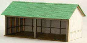 GCLaser Elfering Farm #5 Open Shed Kit HO-Scale Model Building #19039