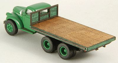 GCLaser Flat Truck Bed (Laser-Cut Wood Kit) HO Scale Vehicle Accessory #19045