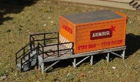 Cold Storage Platform Kit (Laser-Cut Wood) N Scale Model Accessory #2361