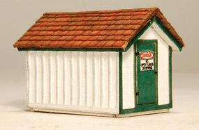 GCLaser Gas House Kit (Laser-Cut Wood) N Scale Model Railroad Accessory #294