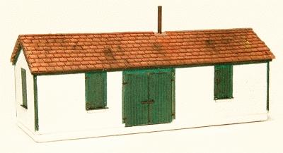 GCLaser Shim Shed Kit (Laser-Cut Wood) N Scale Model Railroad Accessory #297