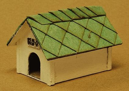 GCLaser Dog House pkg(2) Kit (Laser-Cut Wood) O Scale Model Accessory #3159