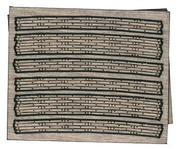 GCLaser Curved Grade Crossing pkg(2) Kit (Laser-Cut Wood) Z Scale Model Railroad Accessory #51293