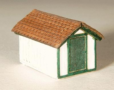 GCLaser Gas House Kit (Laser-Cut Wood) Z Scale Model Railroad Building #5294
