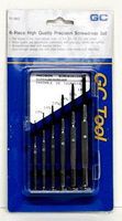 High Quality Precision Screwdriver 6pc Set- 1.0/1.4/2.0/3.0/3.8mm Flat