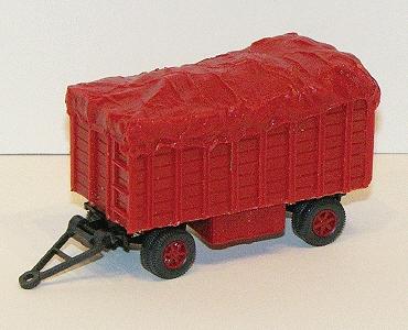 Gem-City Wgn Canvas Red - HO-Scale