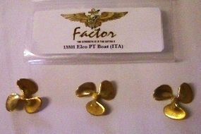 G-Factor Elco PT Boat Brass Propellers for Italeri Plastic Model Ship Accessory 1/35 Scale #13501 G-Factor Elco PT Boat Brass Propellers for Italeri Plastic Model Ship Accessory 1/35 Scale #13501