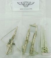 G-Factor F14 Tomcat White Bronze Landing Gear Plastic Model Aircraft Parts 1/32 Scale #32018 G-Factor F14 Tomcat White Bronze Landing Gear Plastic Model Aircraft Parts 1/32 Scale #32018