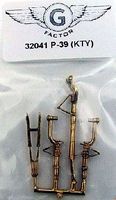 G-Factor P39 Brass Landing Gear for KTY Plastic Model Aircraft Accessory 1/32 Scale #32041 G-Factor P39 Brass Landing Gear for KTY Plastic Model Aircraft Accessory 1/32 Scale #32041