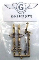 G-Factor 1/32 T28 Trojan Brass Landing Gear for KTY G-Factor 1/32 T28 Trojan Brass Landing Gear for KTY