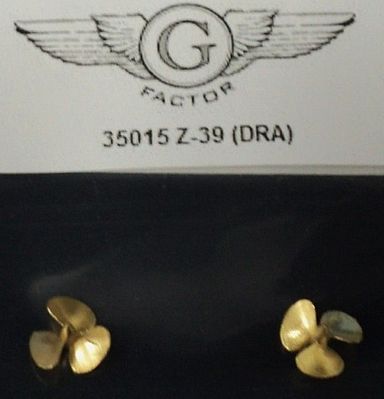 G-Factor German Z39 Brass Propellers for Dragon Plastic Model Ship Parts 1/350 Scale #35015