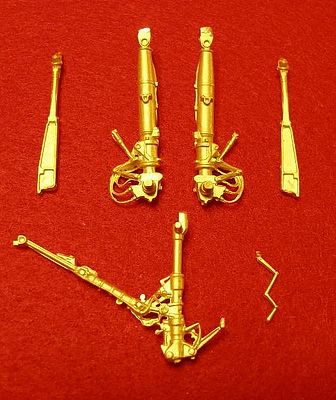 G-Factor A6 Intruder Brass Landing Gear for Revell Plastic Model Aircraft Parts 1/48 Scale #48008