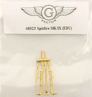 G-Factor Spitfire Mk IX Brass Landing Gear for EDU Plastic Model Aircraft Accessory 1/48 #48023 G-Factor Spitfire Mk IX Brass Landing Gear for EDU Plastic Model Aircraft Accessory 1/48 #48023