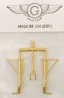 G-Factor Bf110 Brass Landing Gear for EDU Plastic Model Aircraft Accessory 1/48 Scale #48026 G-Factor Bf110 Brass Landing Gear for EDU Plastic Model Aircraft Accessory 1/48 Scale #48026
