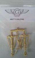 G-Factor F106 Delta Dart Brass Landing Gear for TSM Plastic Model Aircraft Accessory 1/48 #48027 G-Factor F106 Delta Dart Brass Landing Gear for TSM Plastic Model Aircraft Accessory 1/48 #48027
