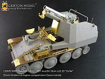 Griffon-Model SdKfz 138/1 Ausf M 15cm siG33/2 Grille Plastic Model Tank Accessory 1/35 Scale #l35025