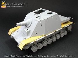 Griffon-Model Sdkfz 166 Brummbar Early/Mid Track Fenders Plastic Model Tank Accessory 1/35 Scale #l35a017 Griffon-Model Sdkfz 166 Brummbar Early/Mid Track Fenders Plastic Model Tank Accessory 1/35 Scale #l35a017