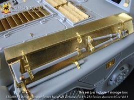 Griffon-Model SdKfz 234 Armored Car Vol.1 Exterior Storage Boxes Plastic Model Armor Detail 1/35 #l35a018 Griffon-Model SdKfz 234 Armored Car Vol.1 Exterior Storage Boxes Plastic Model Armor Detail 1/35 #l35a018
