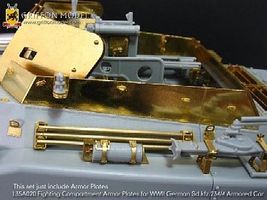 Griffon-Model SdKfz 234/4 Compartment Armor Plates Plastic Model Halftrack Accessory 1/35 Scale #l35a020 Griffon-Model SdKfz 234/4 Compartment Armor Plates Plastic Model Halftrack Accessory 1/35 Scale #l35a020