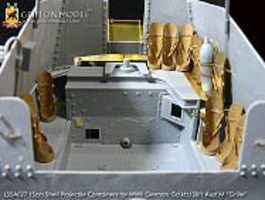 Griffon-Model 1/35 15cm Shell Projectile Containers for SdKfz 138/1 Ausf M Grille Universal Accessory for DML Griffon-Model 1/35 15cm Shell Projectile Containers for SdKfz 138/1 Ausf M Grille Universal Accessory for DML