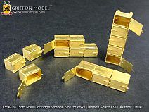 Griffon-Model 1/35 15cm Cartridge Storage Bins for SdKfz 138/1 Ausf M Grille Universal Accessory for DML