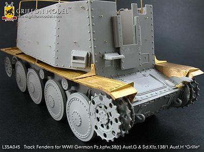 Griffon-Model 1/35 SdKfz 138/1 Ausf H Grille & PzKpfw 38(t) Ausf G Track Fenders for DML