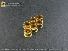 15cm sIG33 Brass Preformed 15cm Shell Cartridges Plastic Model Artillery 1/35 #l35a047