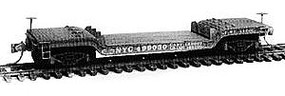 GHQ 90 Ton Depressed Center Flat Car Twinpack (Undecorated Kit) N Scale Model Railroad #50006