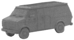 GHQ Chevrolet Panel Van (Unpainted Metal Kit) N Scale Model Railroad Vehicle #51009
