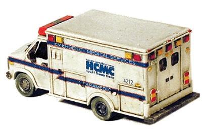 GHQ Ambulance (Unpainted Metal Kit) N Scale Model Railroad Vehicle #51012