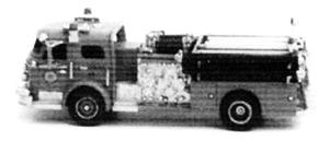 GHQ American LaFrance 1000 Series Quadruple Combination Pumper Kit N Scale Model Vehicle #52008