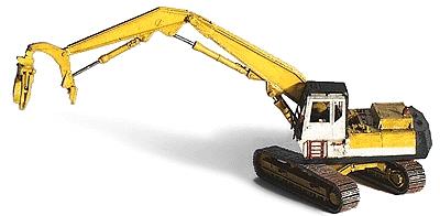 GHQ Komatsu Log Loader with Heel Bottom Unpainted Metal Kit N Scale Model Railroad Vehicle #53012