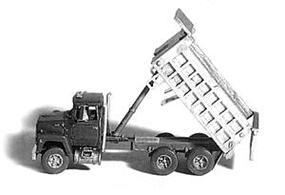 GHQ Ford 9000 Dump Truck (Unpainted Metal Kit) N Scale Model Railroad Vehicle #53013