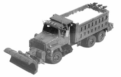 GHQ Snowplow Dump Truck (Unpainted Metal Kit) N Scale Model Railroad Vehicle #53017