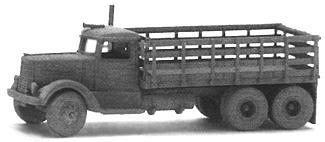 GHQ 1939 334 Stake Truck Peterbilt (Unpainted Metal Kit) N Scale Model Railroad Vehicle #56003