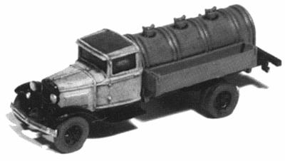 GHQ 1930s Ford Model AA Fuel Delivery Truck (Unpainted Metal Kit) N Scale Model Vehicle #56012