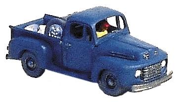 GHQ 1950 Ford F-1 Pickup (Unpainted Metal Kit) N Scale Model Railroad Vehicle #57008