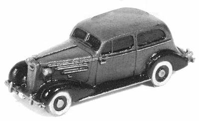 GHQ 1935 Chevrolet Master DeLuxe (Unpainted Metal Kit) N Scale Model Railroad Vehicle #57009