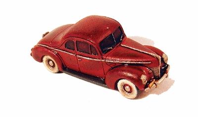 GHQ 1940 Ford Coupe (Unpainted Metal Kit) N Scale Model Railroad Vehicle #57010