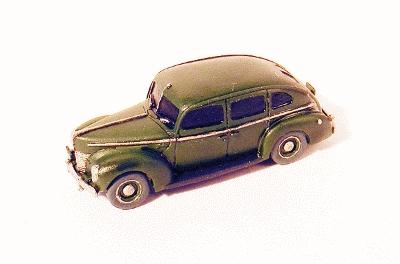 GHQ 1940 Ford 4-Door Sedan (Unpainted Metal Kit) N Scale Model Railroad Vehicle #57015
