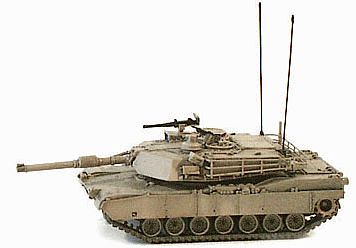 N Scale Military M1-A1 Tan Battle Tank # 5037515 